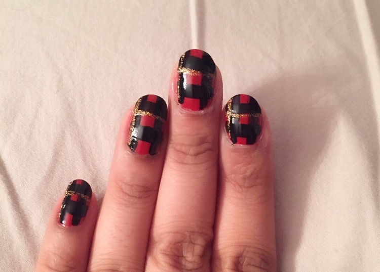 Ruby Plaid: ManiMonday - Stiletto Sharp Style Stiletto Sharp Style